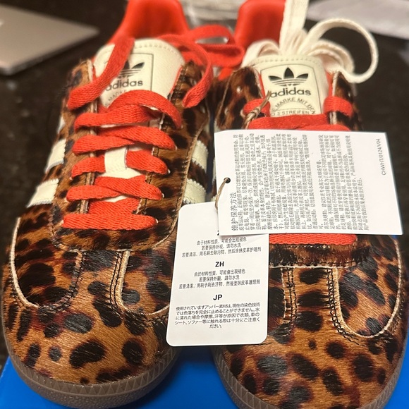 Adidas women Leopard Print Sneakers - Brown and Red - Picture 2 of 7